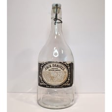 Vintage 1980's JACK DANIELS Limestone Spring Water Bottle 50oz 1 Qt with label