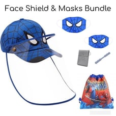 Spiderman Baseball Cap, Bag, Shield Mask