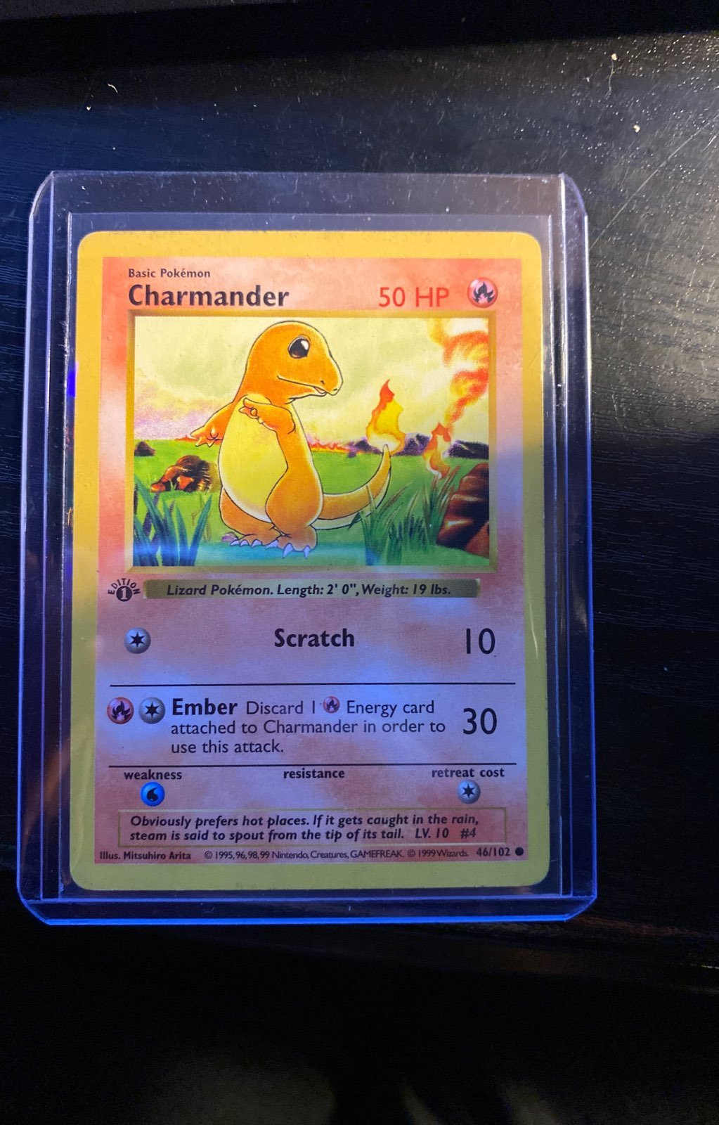 Charmander first edition Pokemon card