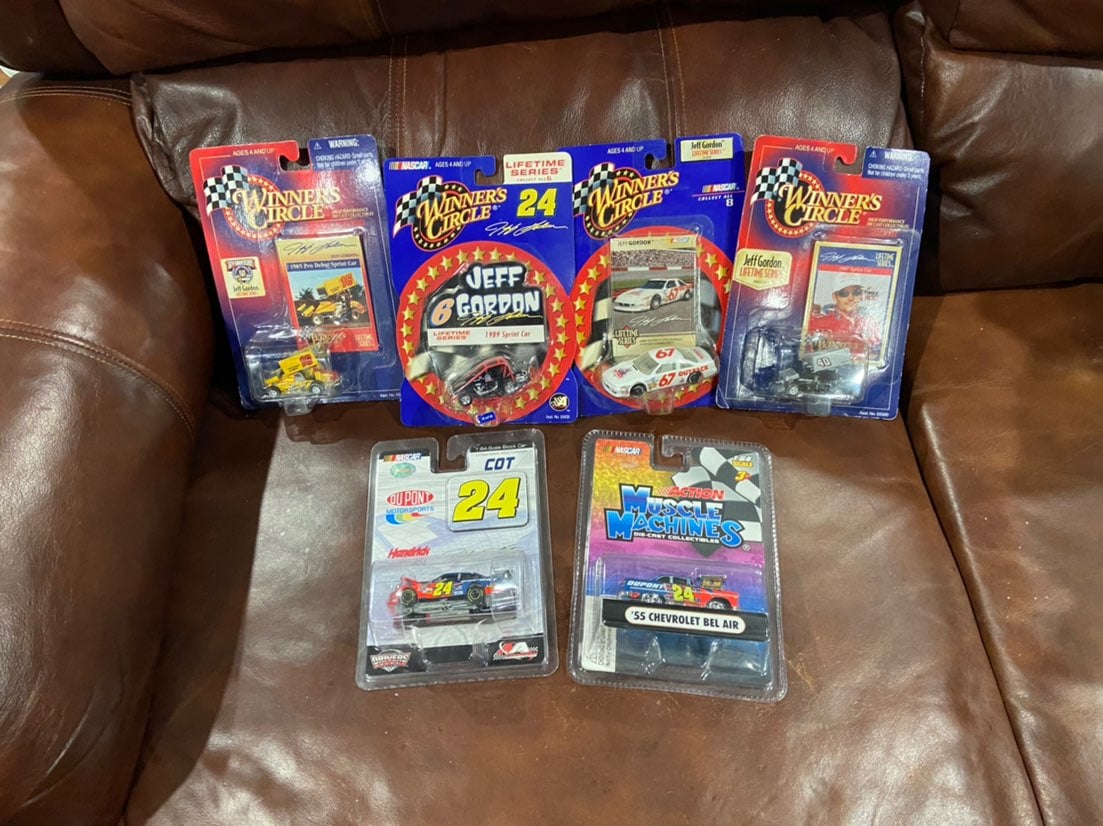 Lot of Old Collectible Die Cast Nascar Cars