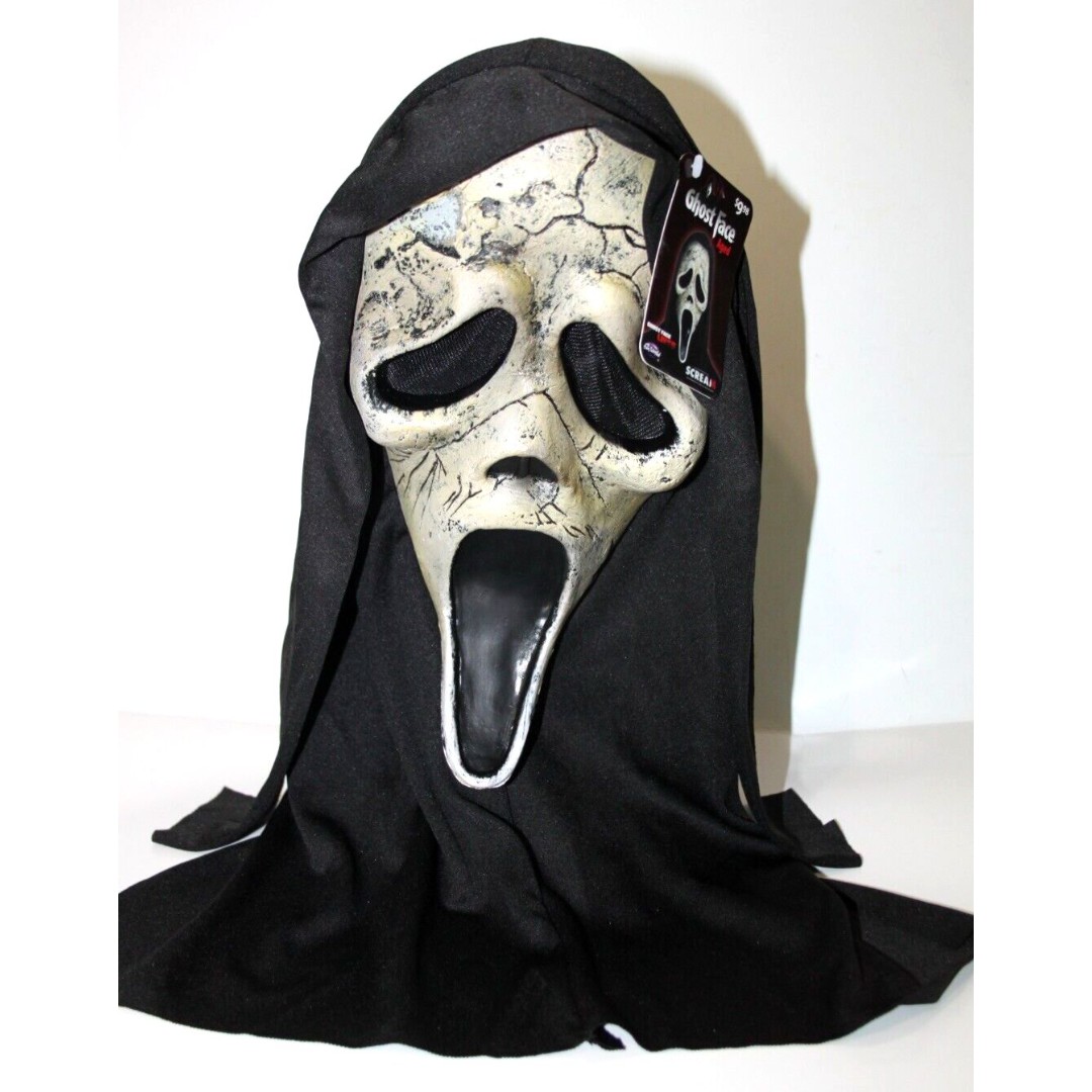 Scream 6 Aged Easter Unlimited Ghost Face Mask Hood Fun World Halloween Costume