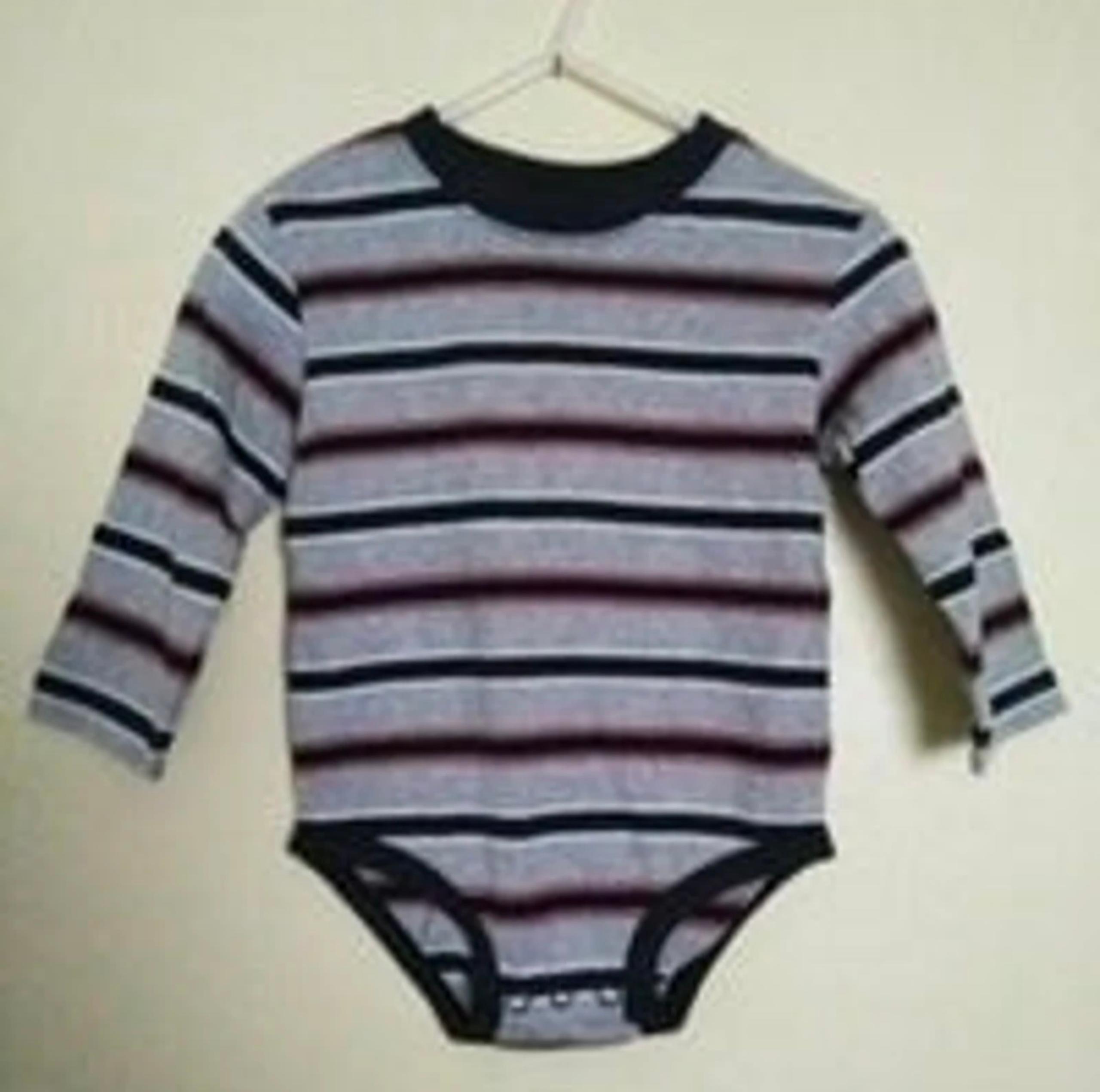 Koala Kids | Infant 12 Mo Boy's Long Sleeved Striped Bodysuit