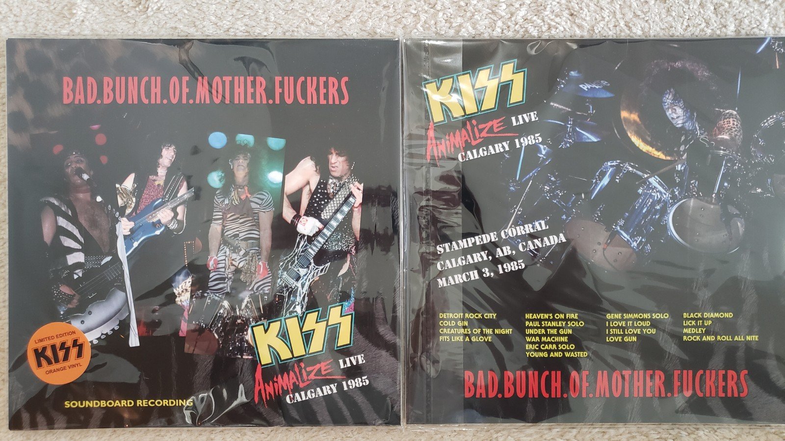KISS - Animalize Live Calgary 1985 Bad Bunch of Mother F**kers\ 