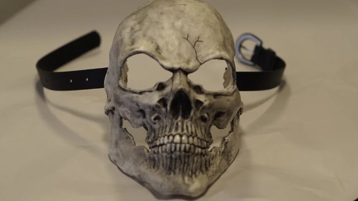 Bone White Skull Mask - Mask