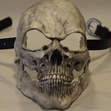 Bone White Skull Mask - Mask