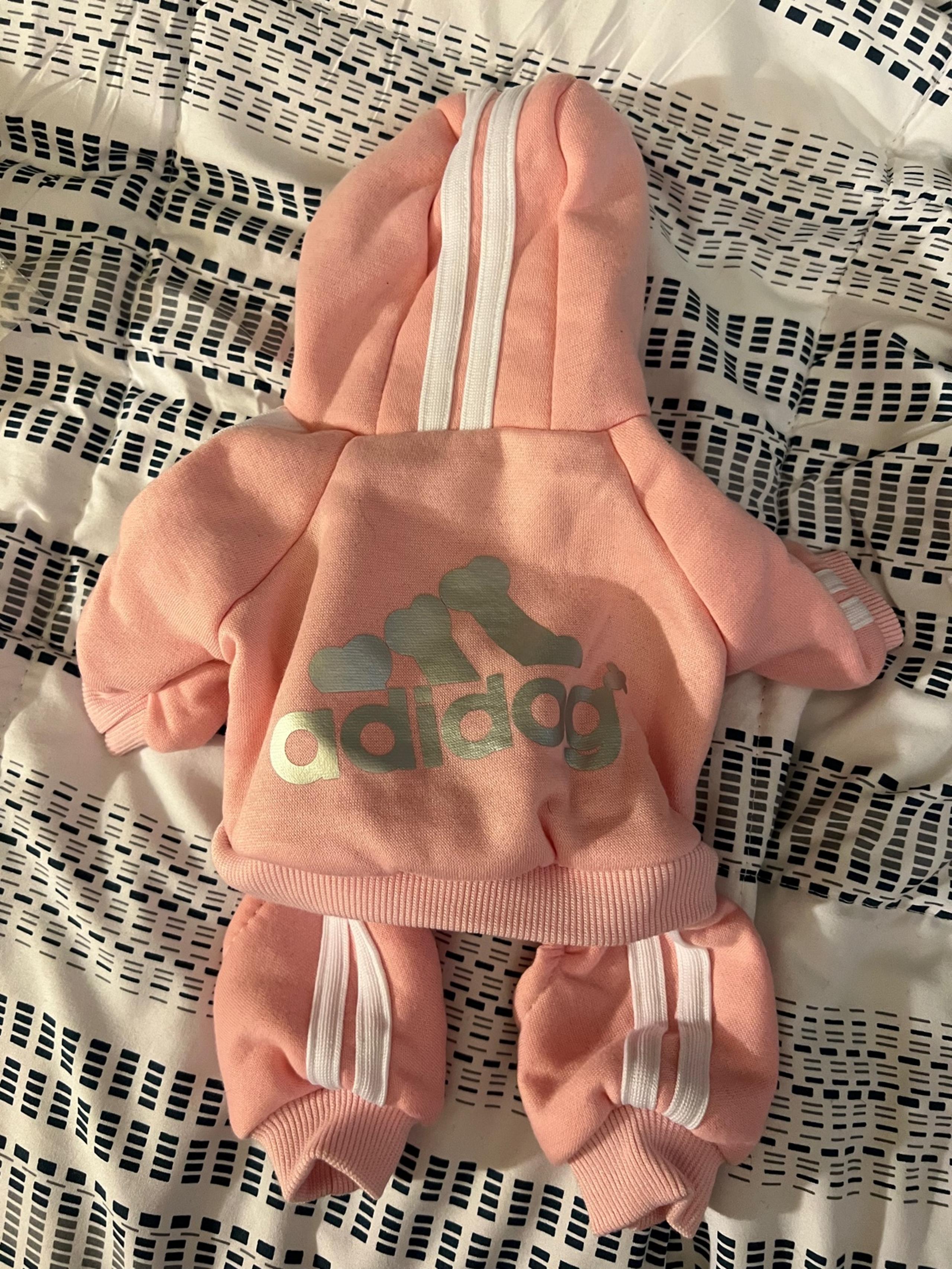 Pink Adidog Track Suit in XS