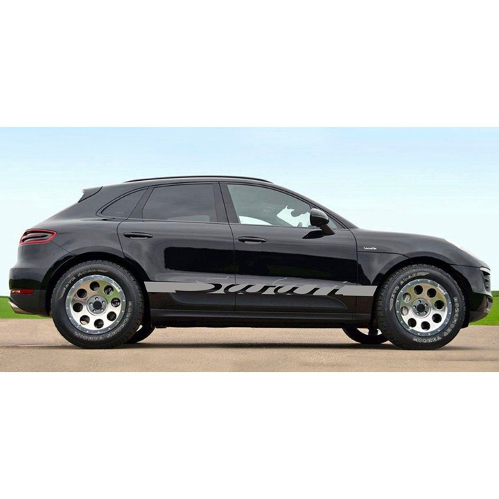 Custom Safari Side Decals Set For Porsche Macan 2014-2023 95B