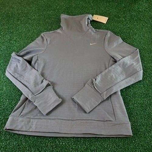 Nike Therma-FIT Swift Element Turtleneck Running Top Gray Athletic Womens Small