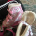 Grls Ice Skates SZ 1 (2) skate guards, knee, elbow & wrist pads & carry bag
