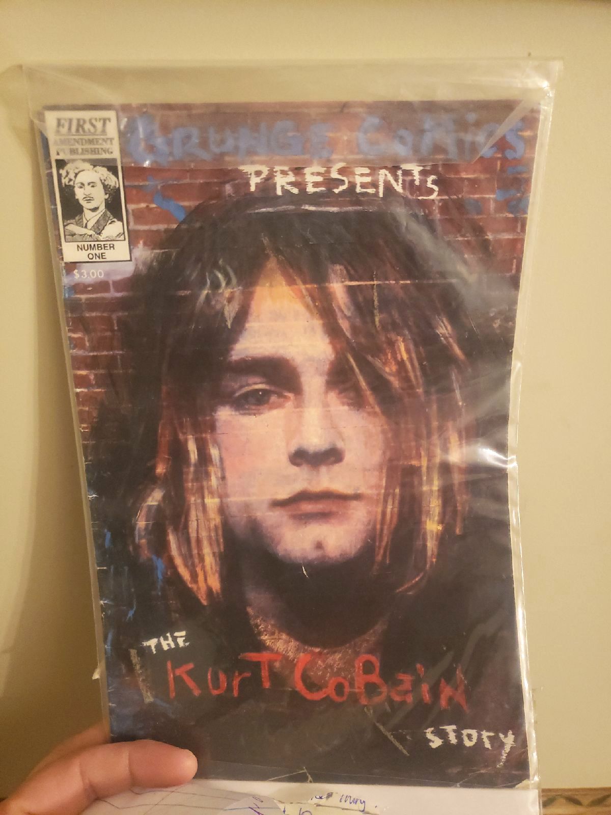 This rare Grunge Comics No 1 'The Kurt Cobain Story'