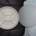 Tupperware Almond divided serving dish