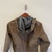 Rei womans Rainier Long Line Rain Jacket brown XS