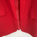 Womens DKNY Blazer Red Red Sz 14 Notch Collar Cuffs Sleeve Open Front New
