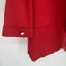 Womens DKNY Blazer Red Red Sz 14 Notch Collar Cuffs Sleeve Open Front New
