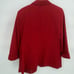 Womens DKNY Blazer Red Red Sz 14 Notch Collar Cuffs Sleeve Open Front New