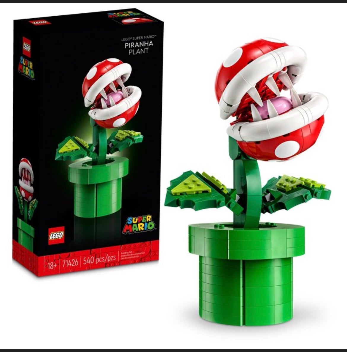 Lego Super Mario: Piranha Plant 71426, Sealed in Box Brand New 2023