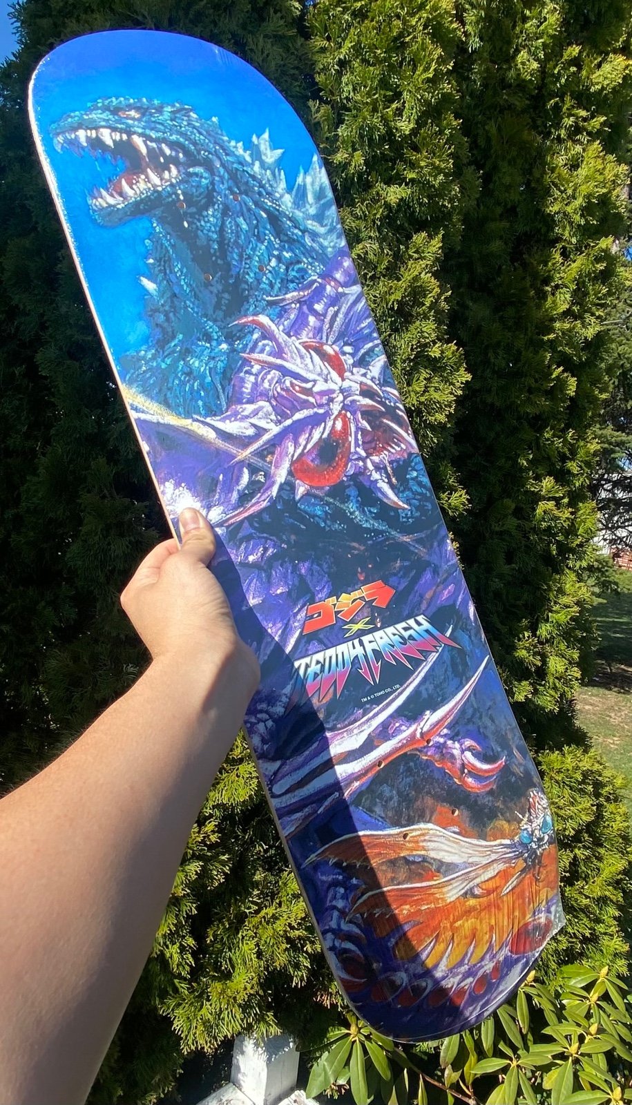 TEDDY FRESH X GODZILLA SKATE DECK TF COLLAB LE /100