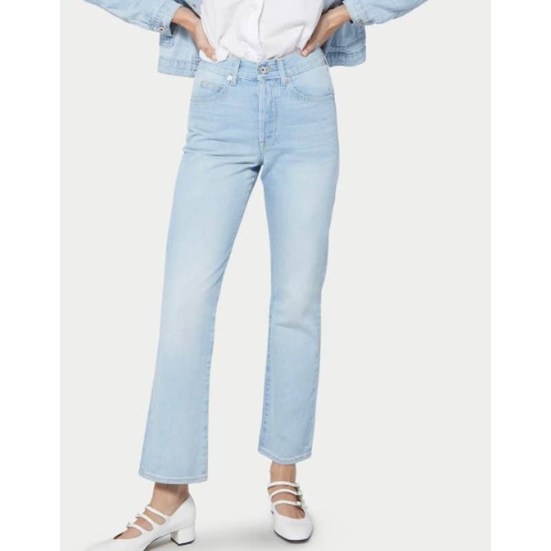 Eve Denim The Jane Jean in Nolita Light Blue waist 28 NWT button fly
