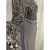 Ralph Lauren Womens Dress Size 14P Gray Maxi sequins Shine Spring Wedding Party