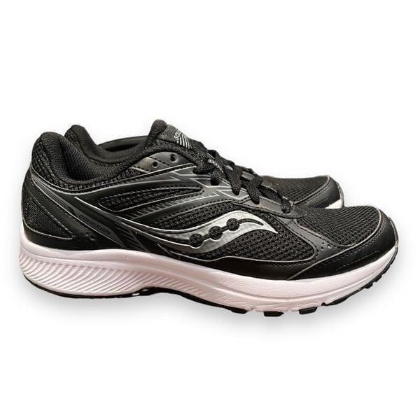 Saucony Mens Size 8 Cohesion 14 Black/White Running Athletic Shoes S20628-1