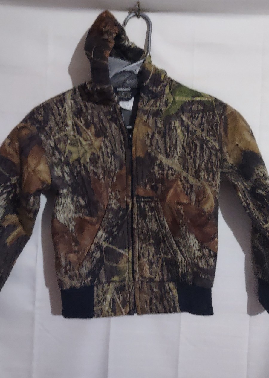Wolf Mountain Hunting Jacket Coat Sweatshirt Velux Boys Girls Kids Hunt Camo
