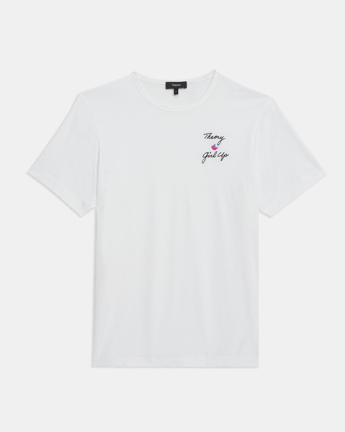 Theory X Girls Up White TEE Size Large
