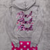 VS PINK VINTAGE OMBRÉ MERMAID HOLO BLING LOGO OUTFIT SET ZIP HOODIE SWEATPANTS L