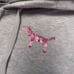 VS PINK VINTAGE OMBRÉ MERMAID HOLO BLING LOGO OUTFIT SET ZIP HOODIE SWEATPANTS L