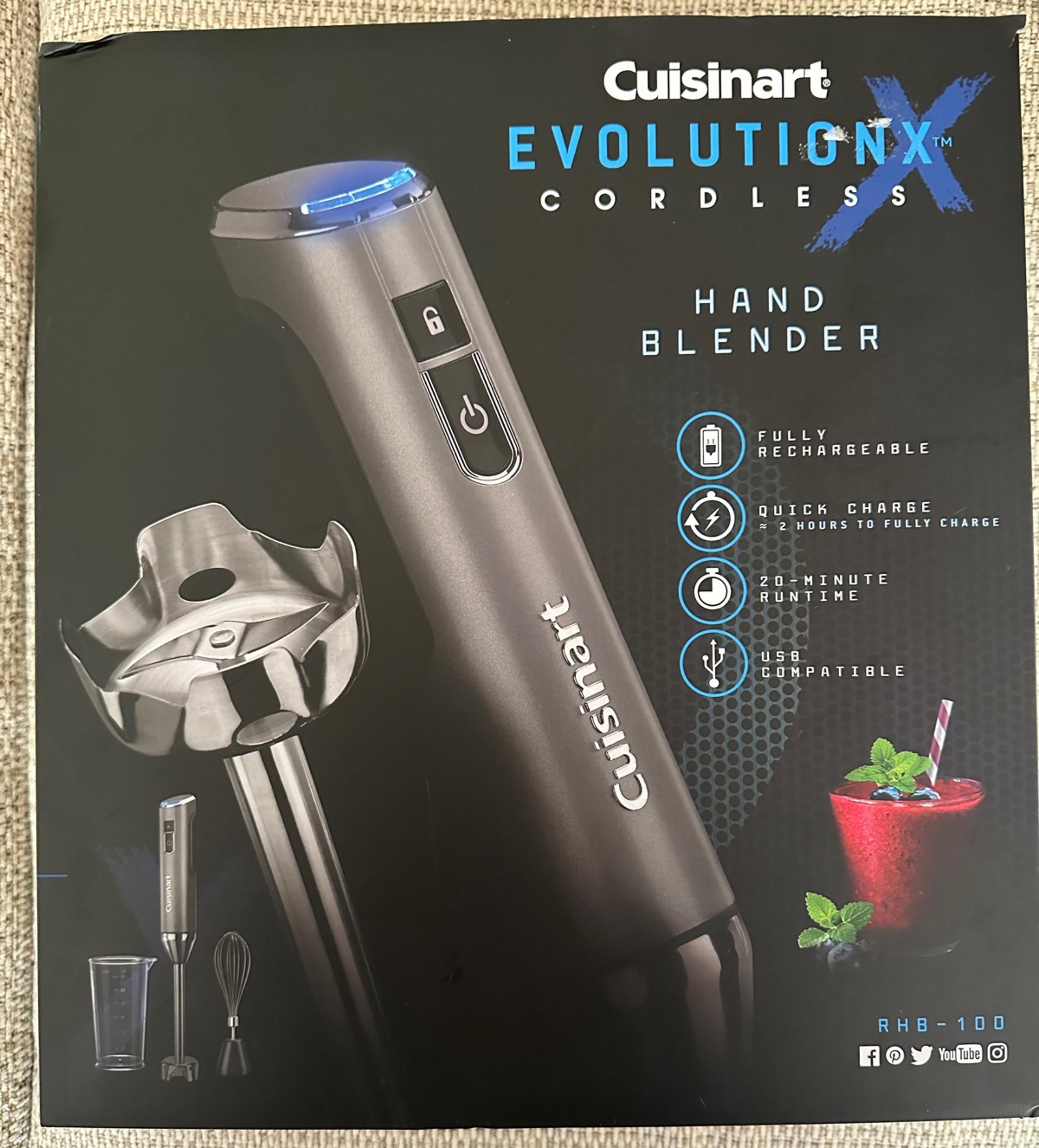 Cuisnart Evolution x cordless hand blender RHB-100