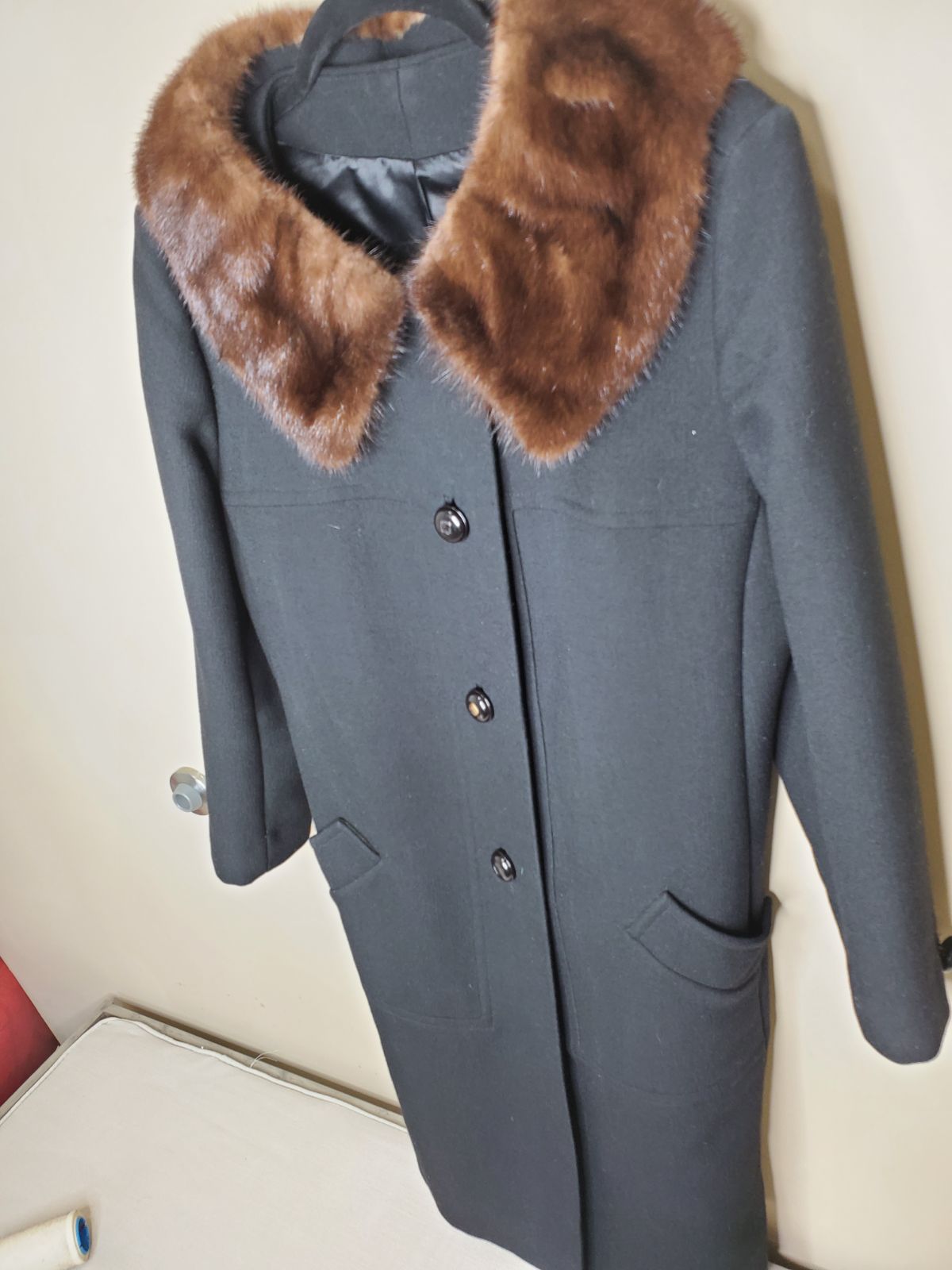 Women Trench with Mink fur coat