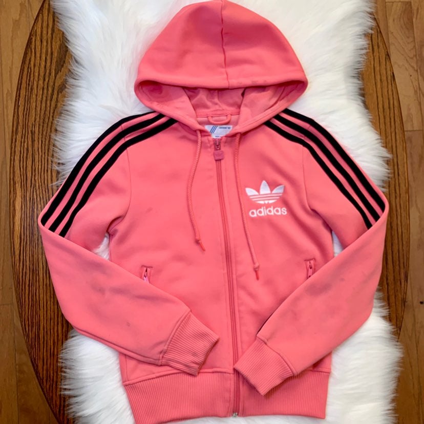 Rare Adidas Womans Pink Hoodie