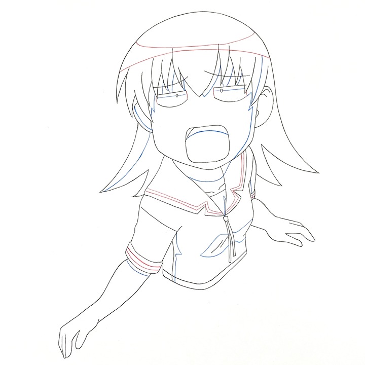 Azumanga Daioh Tomo Takino Original Anime Production Genga Sketch Douga Cel B-17