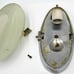 Vintage Light Fixture Glass Mid Century Ceiling Lights Lamp Set Of 2.