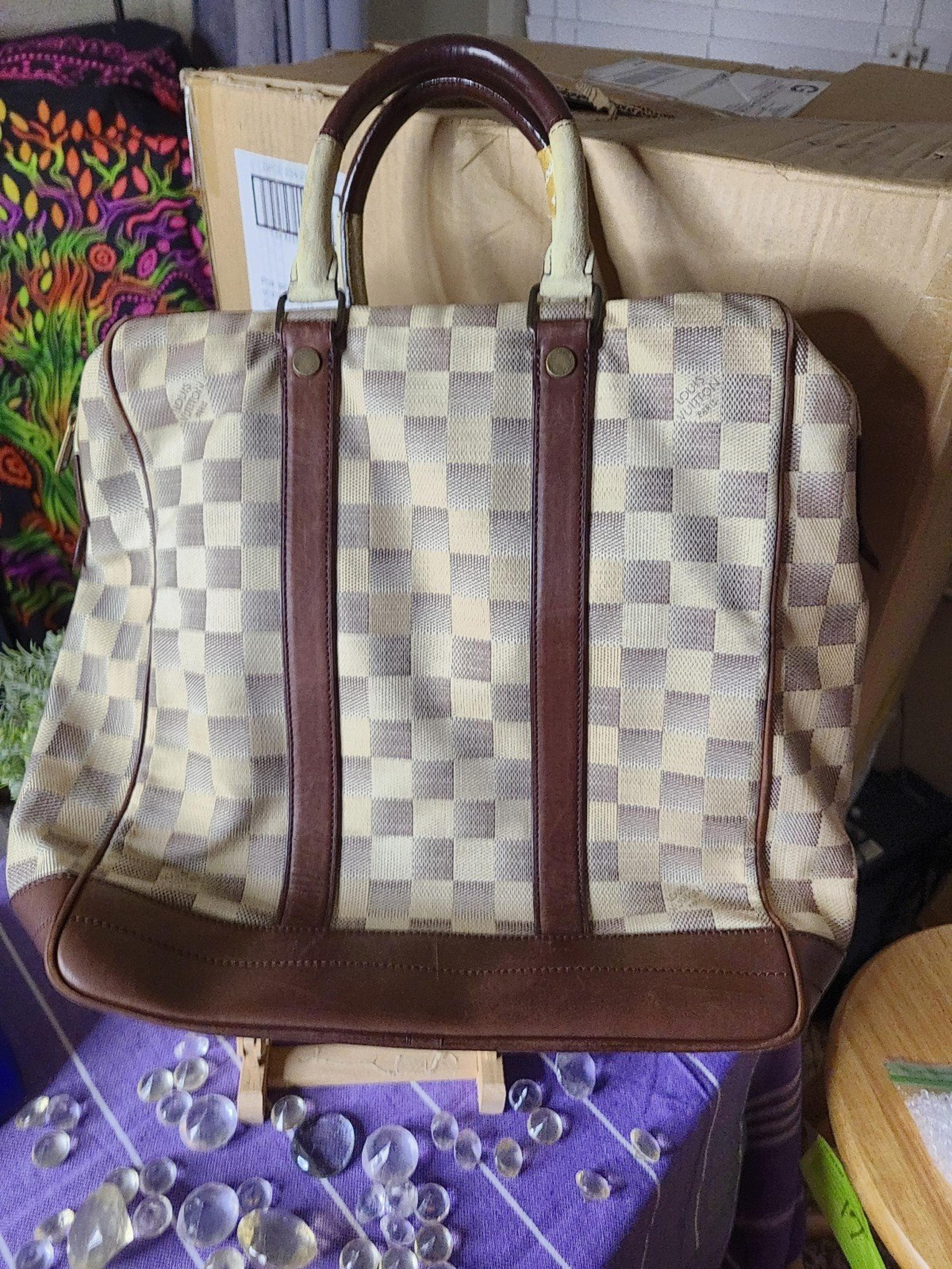 LOUIS VUITTON FO1017 Damier Cabas shoulder bag Tote Bag Canvas White/Brown