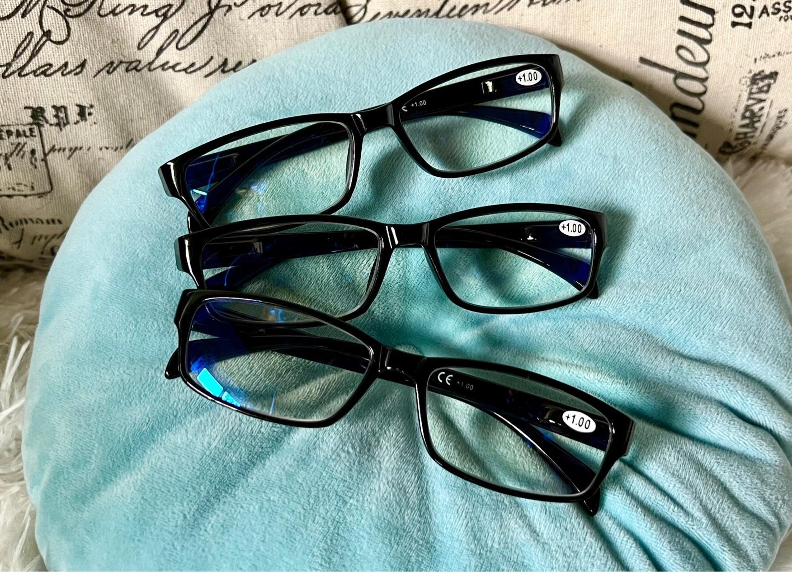 3 Pairs Blue Light Blocking Comfort Black Readers +1.0
