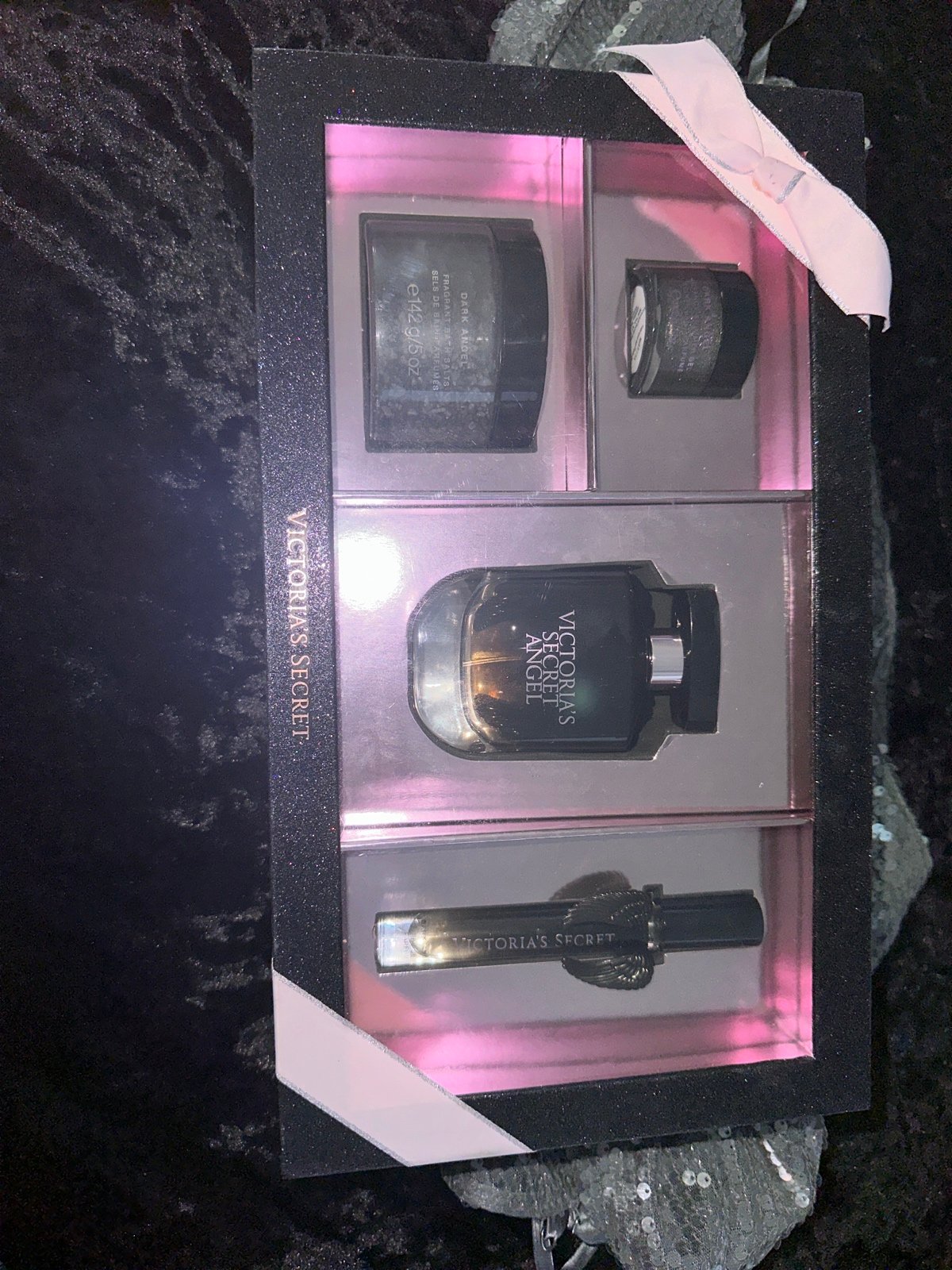Victoria's Secret Discontinued (Rare) Black angel gift set