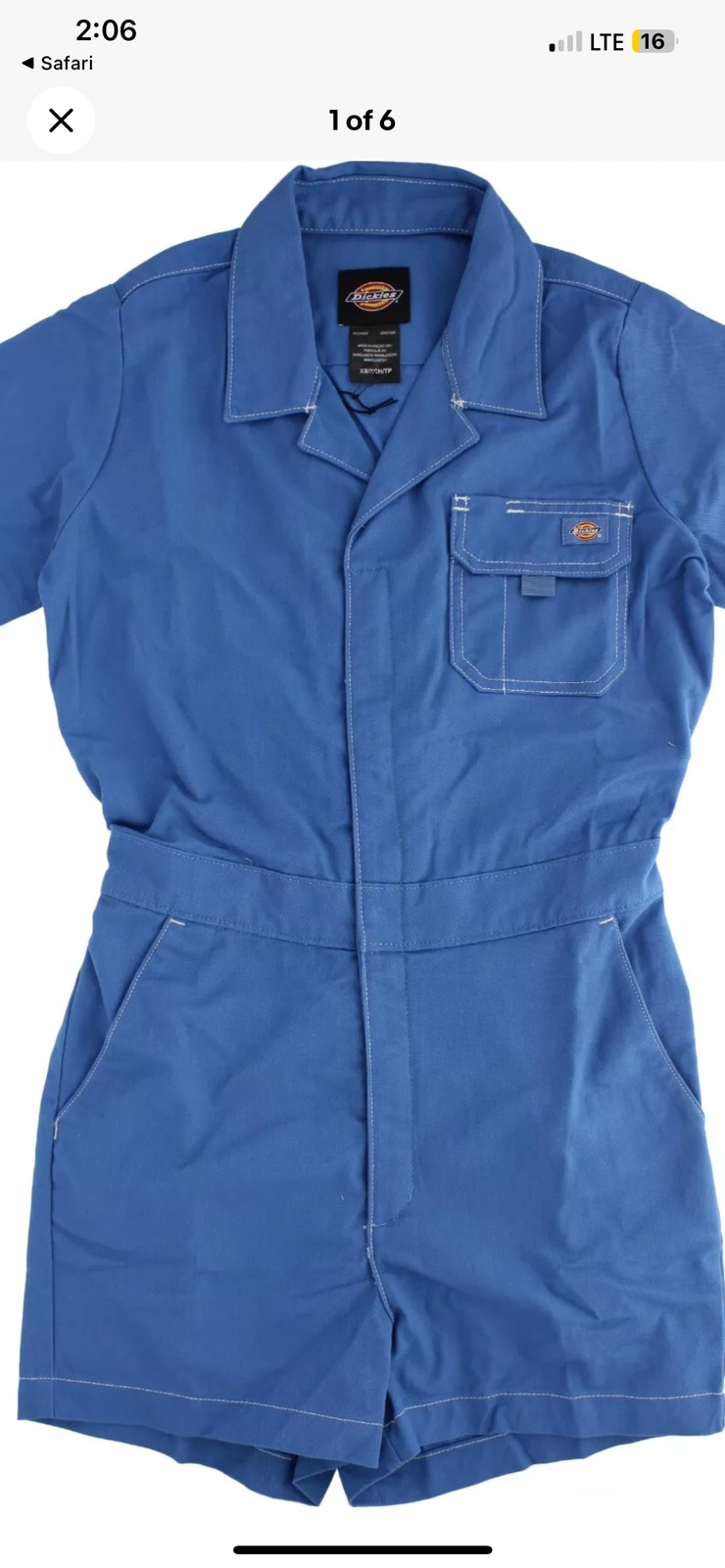 Dickies romper for casual dressing , blue color