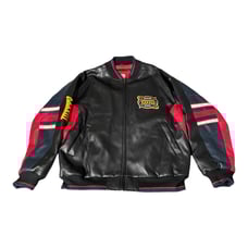 Super Bowl XXXVIII Polyvinyl Faux Leather Jacket - XL