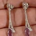 Beautiful 1.24 Carat Genuine Amethyst and White Topaz 925 Sterling Silver