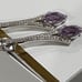 Beautiful 1.24 Carat Genuine Amethyst and White Topaz 925 Sterling Silver