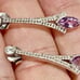 Beautiful 1.24 Carat Genuine Amethyst and White Topaz 925 Sterling Silver