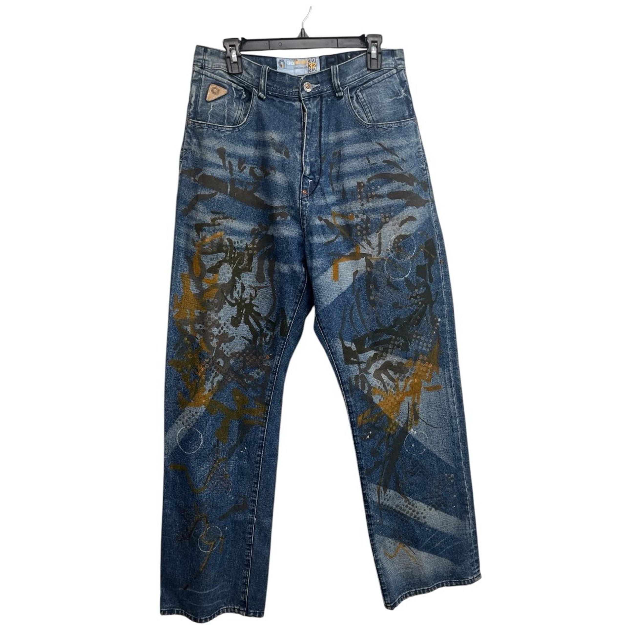 Akademiks Vintage 2000's Men's Wide Leg Denim Jeans Sz 32/32