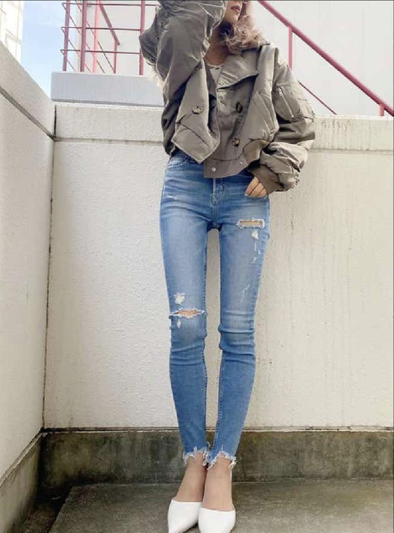 GYDA Jeda Damaged Skinny Denim Pants