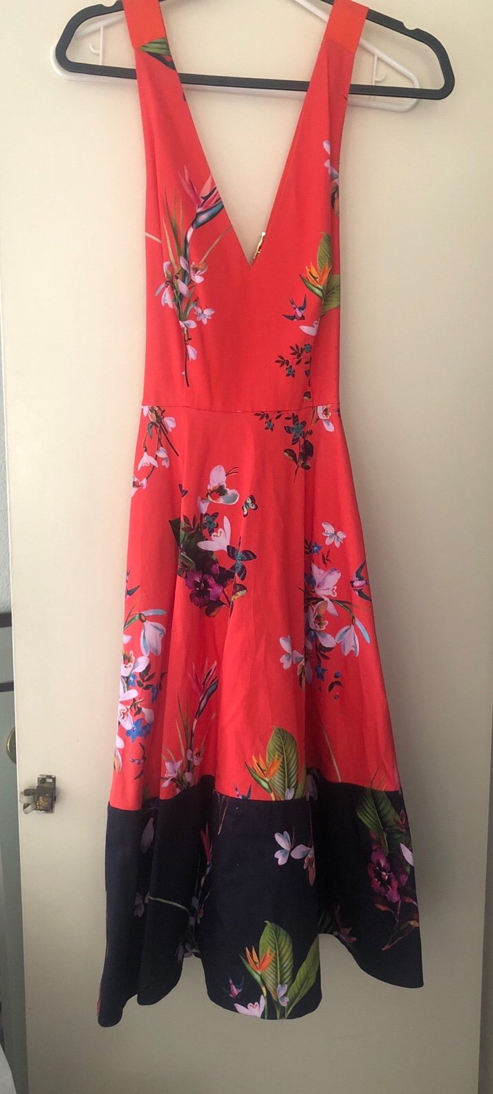 Ted Baker floral spring/summer dress size 1