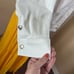 Chico’s Jean Jacket Sz L Denim in White with Stretch