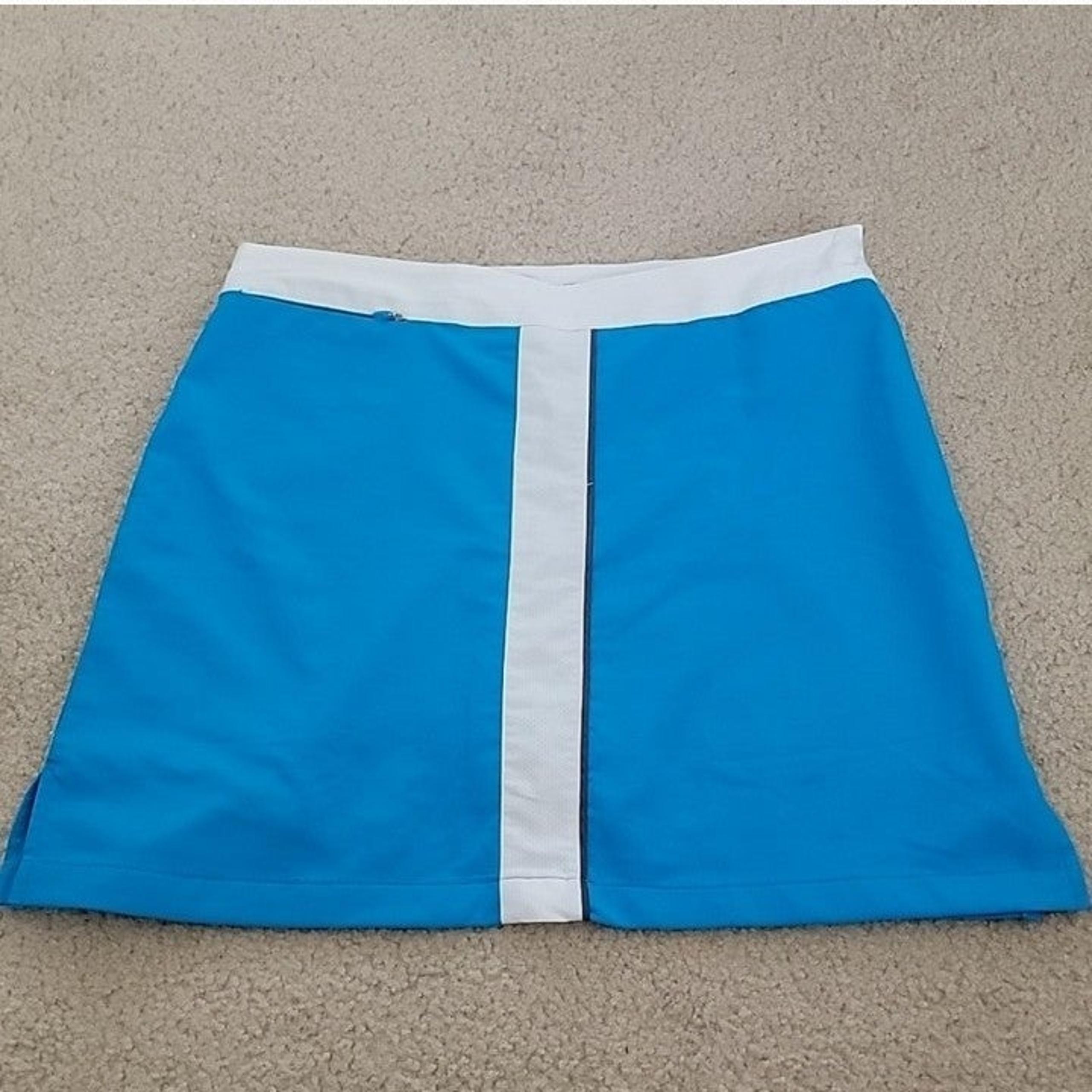 Ladies Nancy Lopez desert dry blue golf skirt