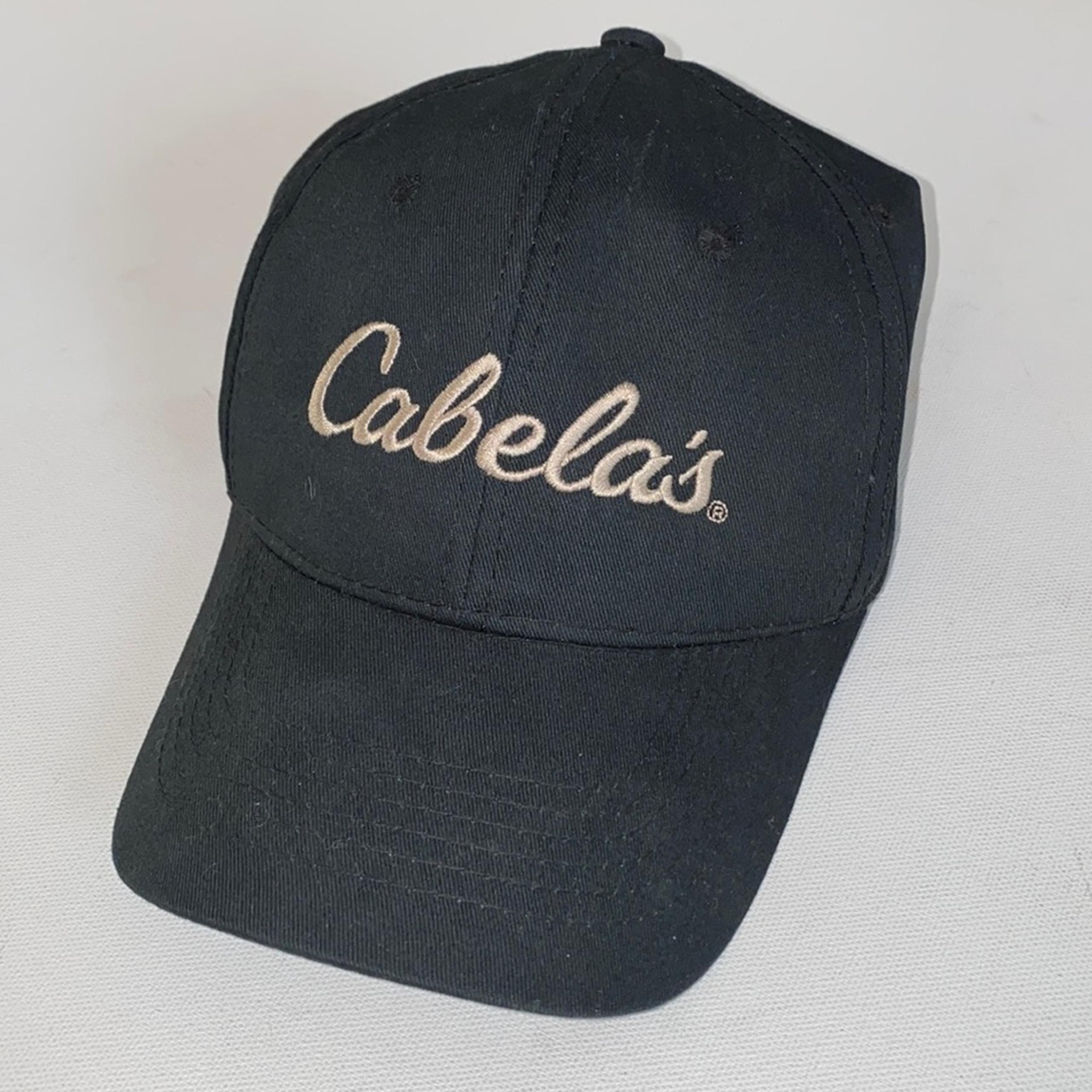 Cabella's Black Bass Pro Shops Snapback Tan Embroidered Logo Cap One Size