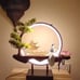 Led Light Incense Burner Circle Light, Ceramic