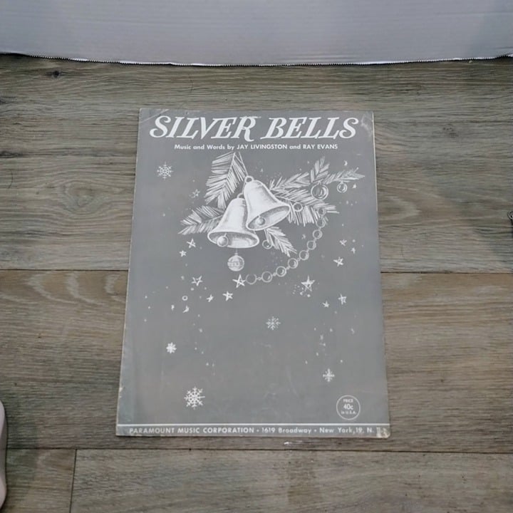 1950 Jay Livingston SILVER BELLS Piano and Voice Sheet Music