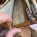 Vintage Japanese leather wallet with an embossed map of Japan on one side Dragon